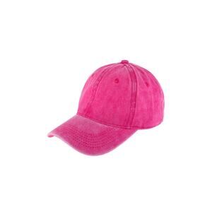 Acid Washed Baseball Cap - Fusia - 100% Cotton - Adjustable NWT